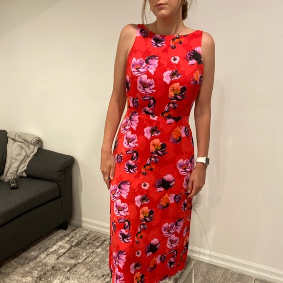 Midi floral dress - Picture 3 of 3